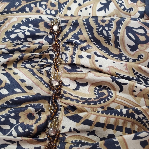 Spenser Evening peplum 100% silk top size 12 - Picture 3 of 7